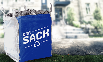 Sack mit Steinen gefüllt