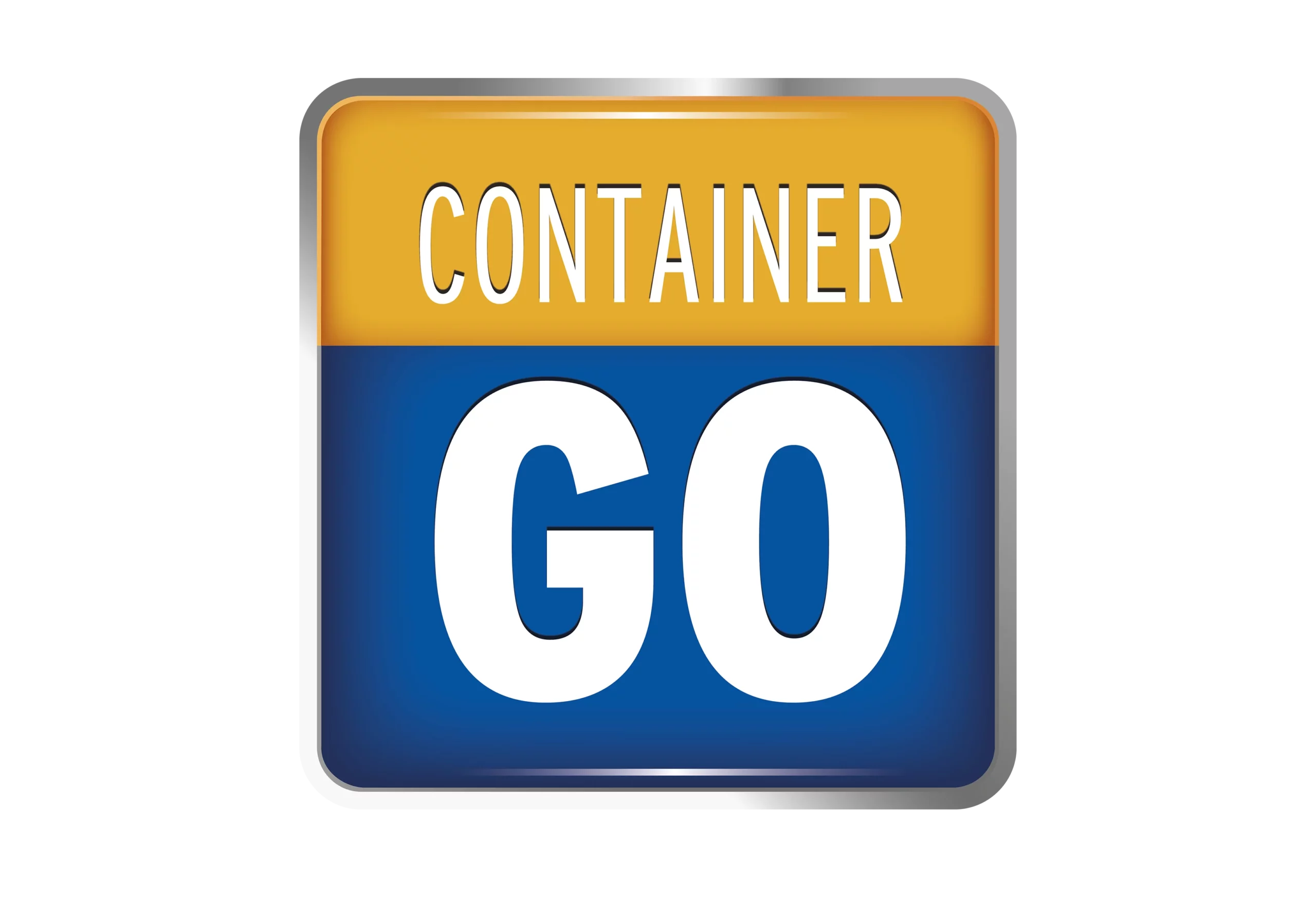 Logo von Container Go, das für Containerdienstleistungen steht.