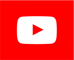 YouTube-Logo auf rotem Hintergrund mit Play-Symbol in der Mitte.